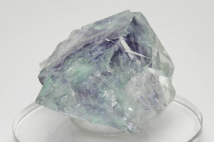 Glassy, Purple & Green Cubic Fluorite Crystal - China #205589